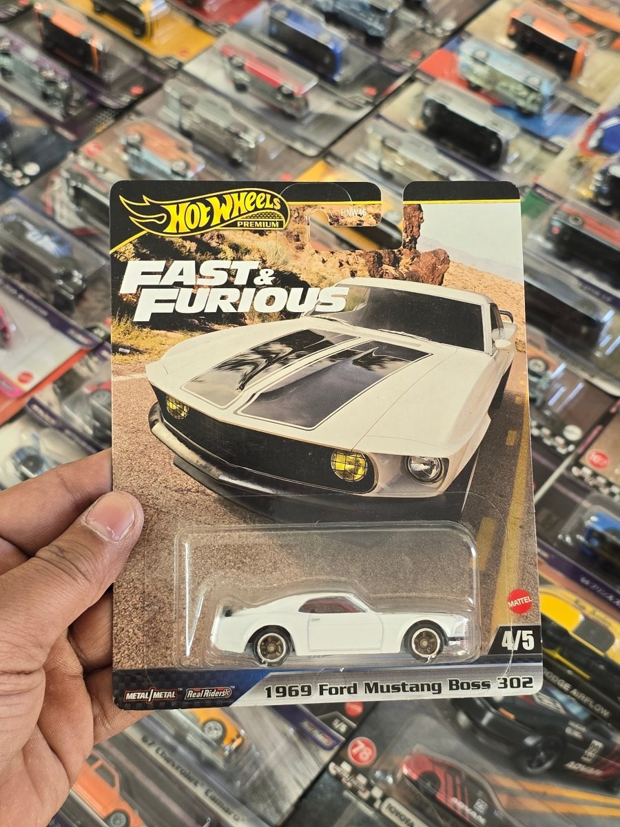 Premium Hot Wheels 1969 Ford Mustang Boss 302 - Fast & Furious - Kinder Logs