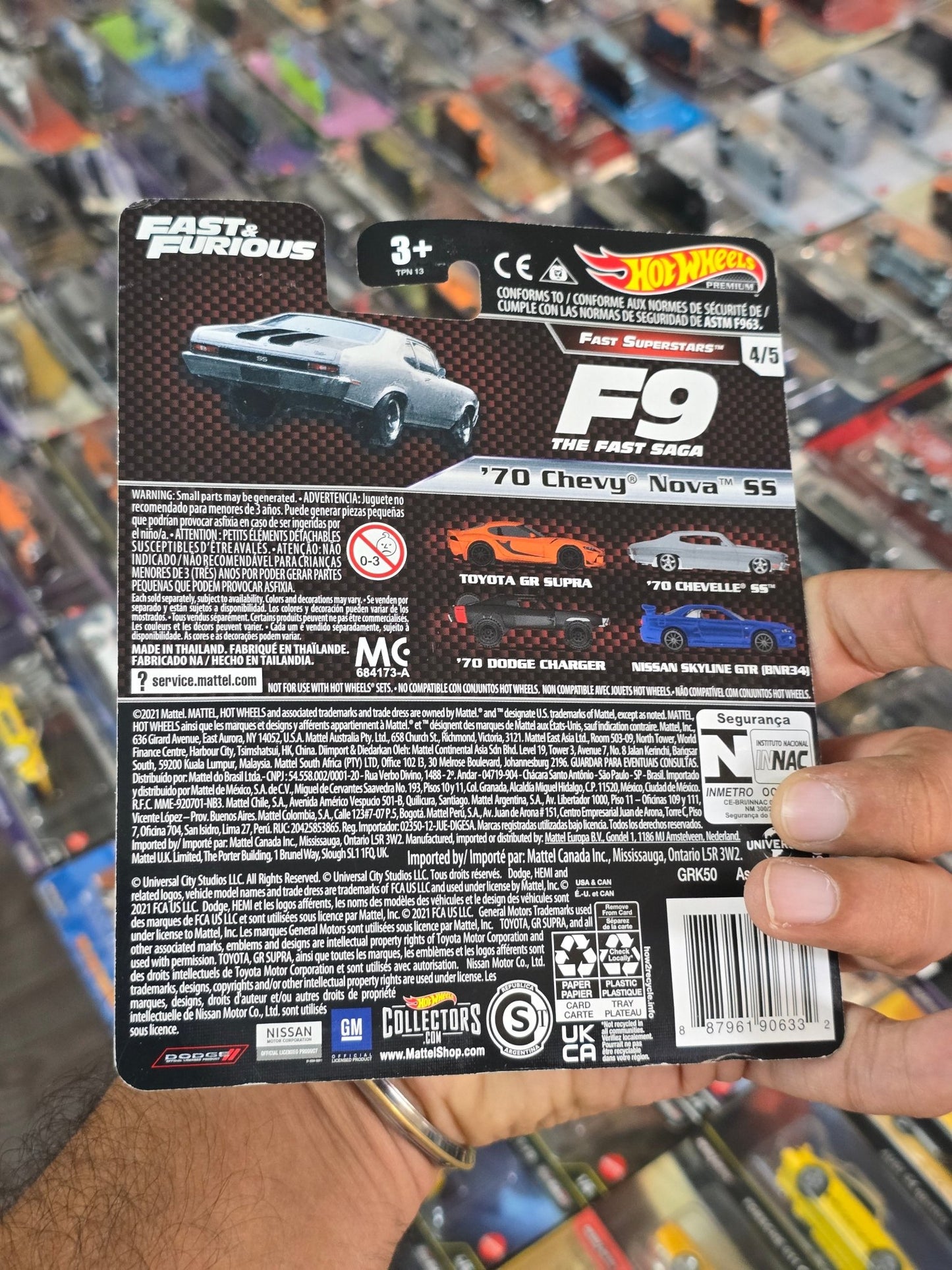Premium Hot Wheels 1970 Chevy Nova SS - Fast & Furious (Fast Superstars) - Kinder Logs