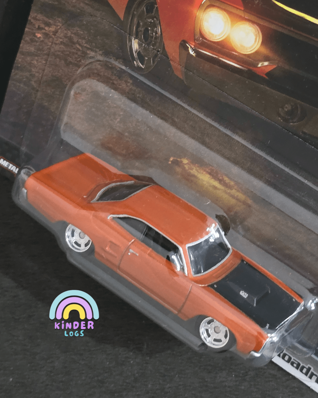 Premium Hot Wheels 1970 Custom Plymouth Roadrunner - F&F - Furious 7 - Kinder Logs