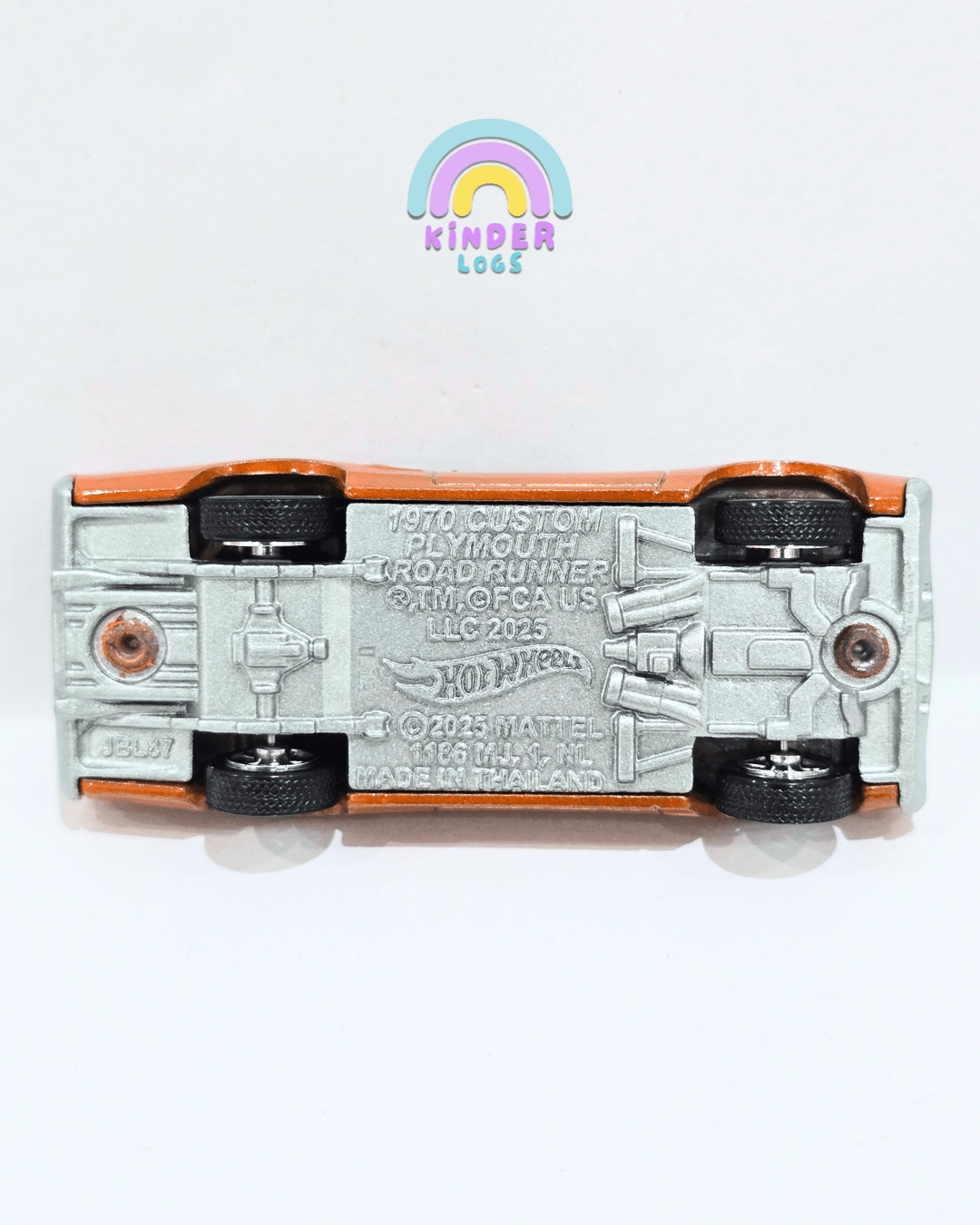 Premium Hot Wheels 1970 Custom Plymouth Roadrunner (Uncarded) - Kinder Logs