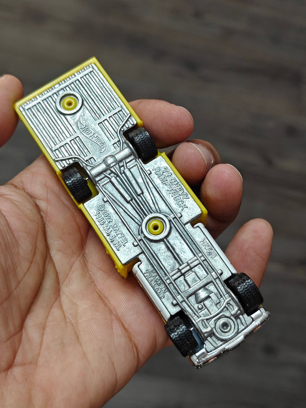 Premium Hot Wheels 1972 Chevy Ramp Truck MOON Eyes (Uncarded - New) - Kinder Logs