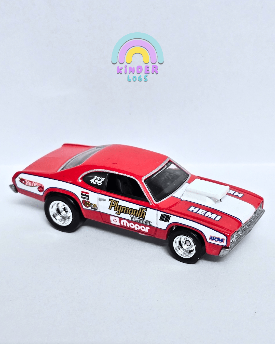 Premium Hot Wheels 1973 Plymouth Duster (Uncarded - New) - Kinder Logs
