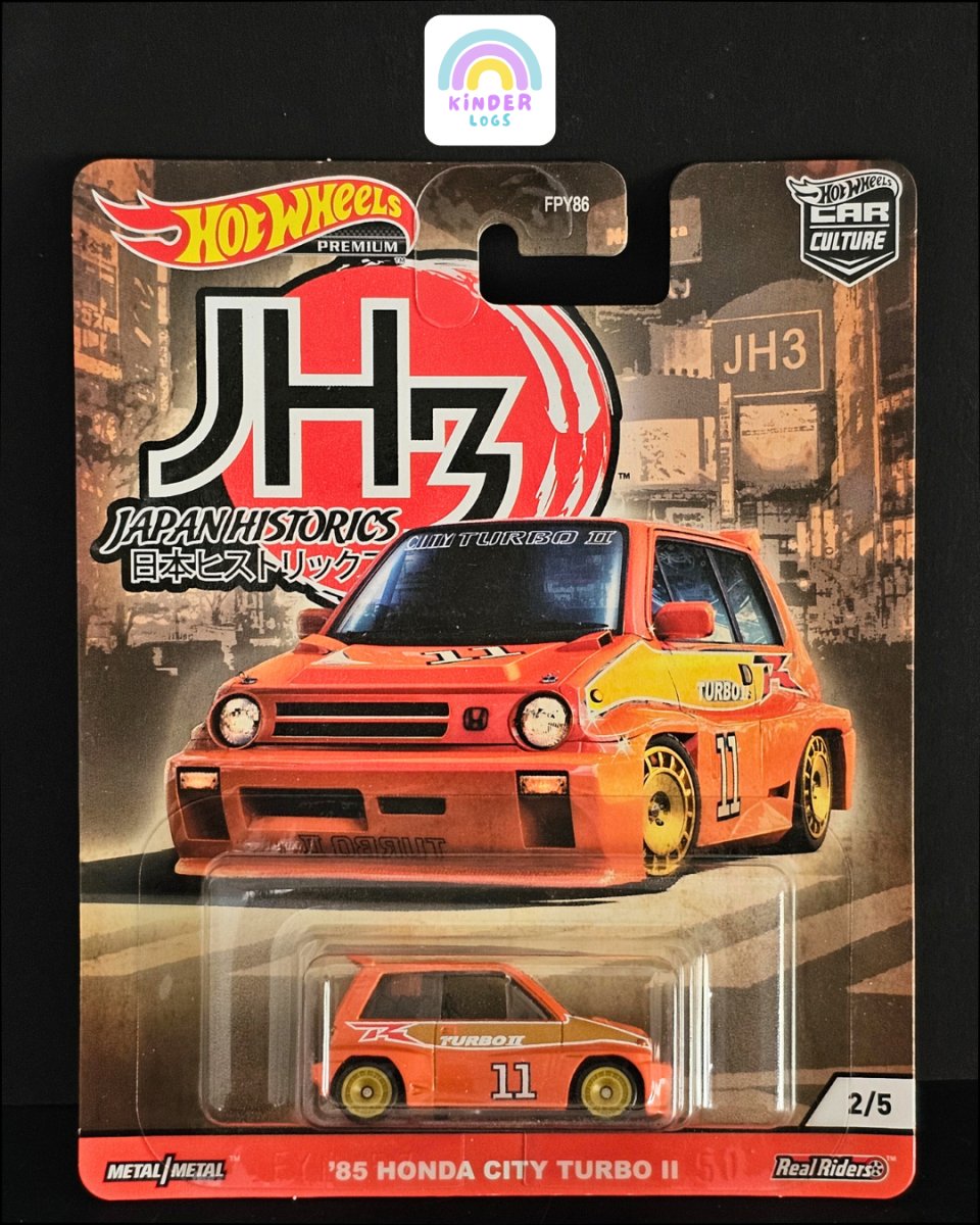 Premium Hot Wheels 1985 Honda City Turbo II - Japan Historics 3 - Kinder Logs