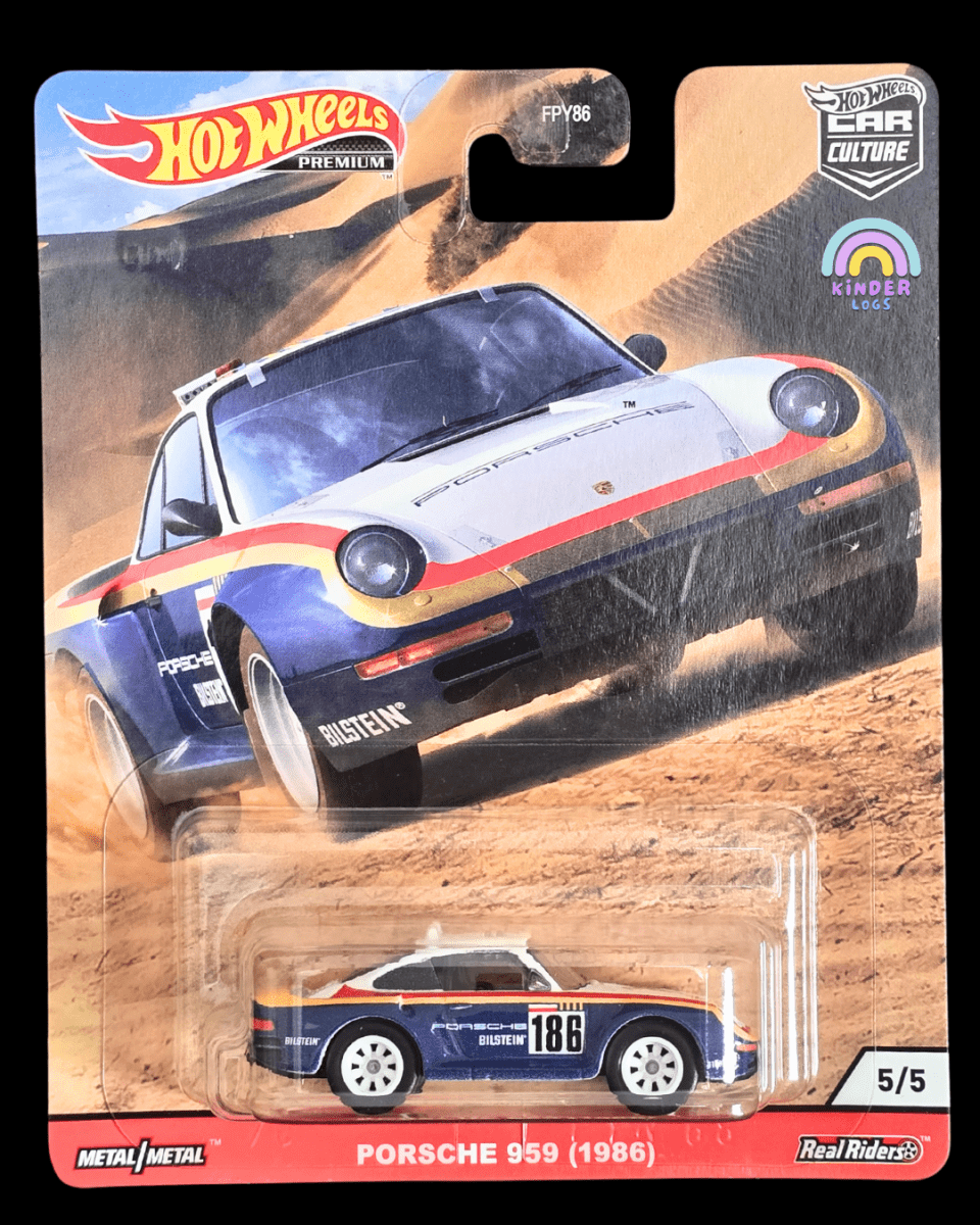 Premium Hot Wheels 1986 Porsche 959 (Imported) - Kinder Logs