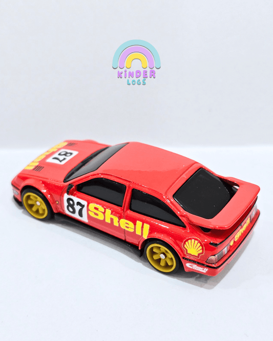 Premium Hot Wheels 1987 Ford Sierra Cosworth - Red (Uncarded) - Kinder Logs