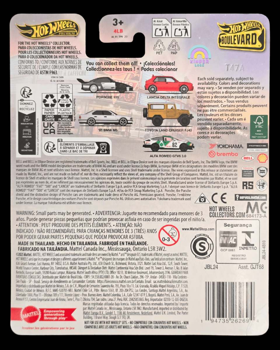 Premium Hot Wheels 1991 BMW M5 - Boulevard 118 - Kinder Logs