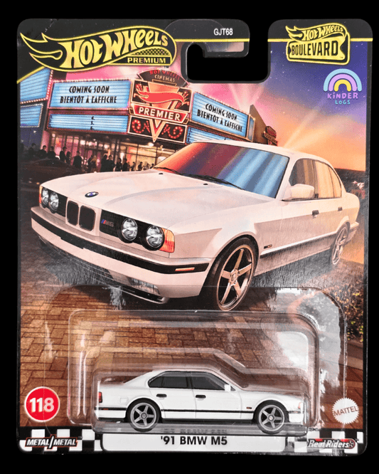 Premium Hot Wheels 1991 BMW M5 - Boulevard 118 - Kinder Logs