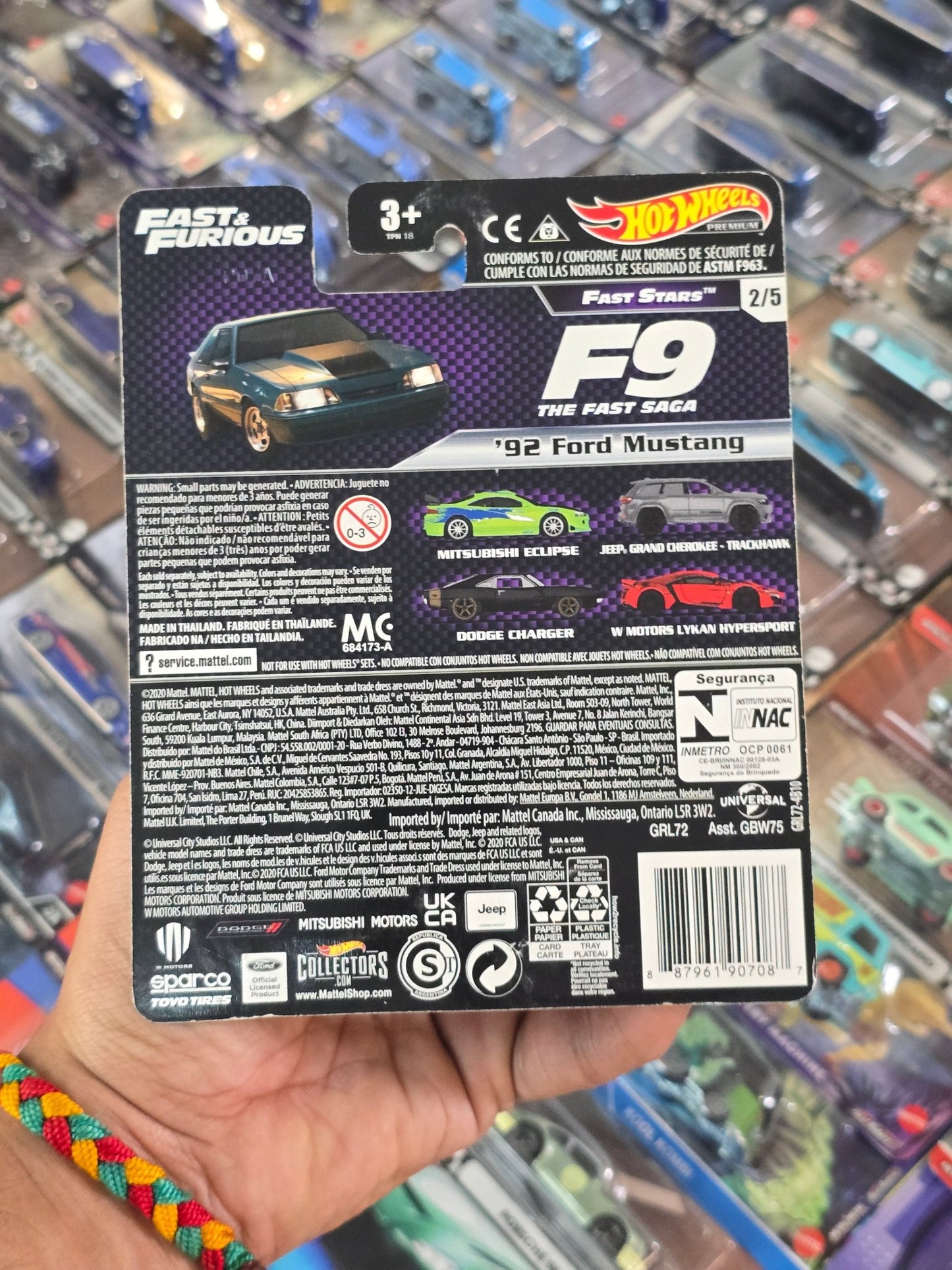 Premium Hot Wheels 1992 Ford Mustang - Fast & Furious (Imported) - Kinder Logs