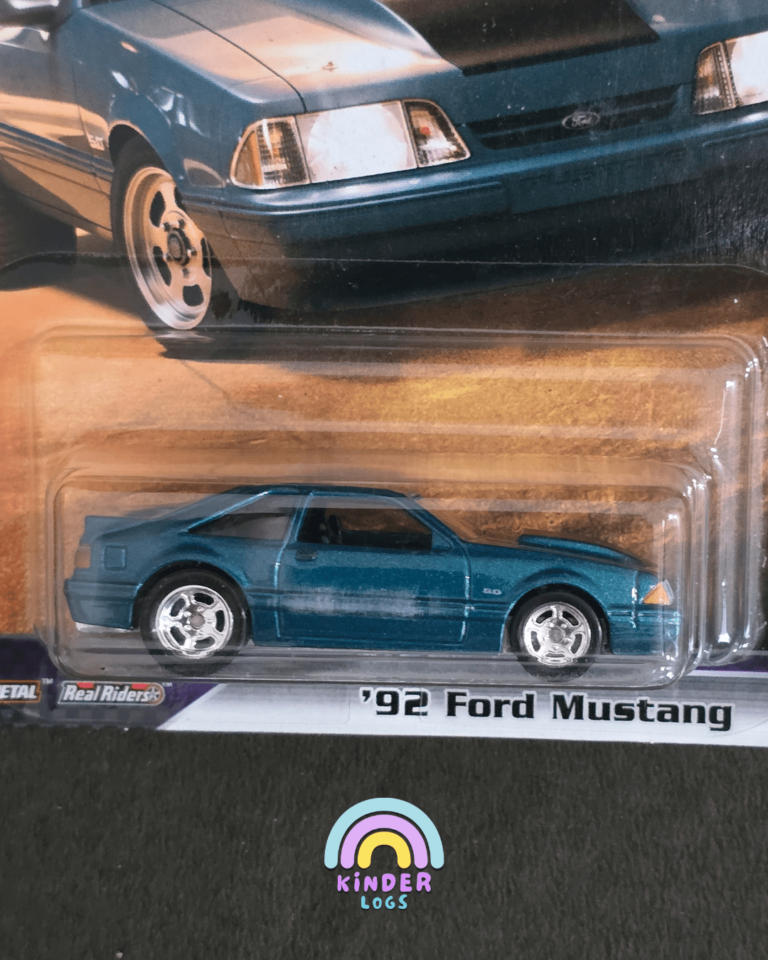 Premium Hot Wheels 1992 Ford Mustang - Fast Stars - F&F (Imported) - Kinder Logs