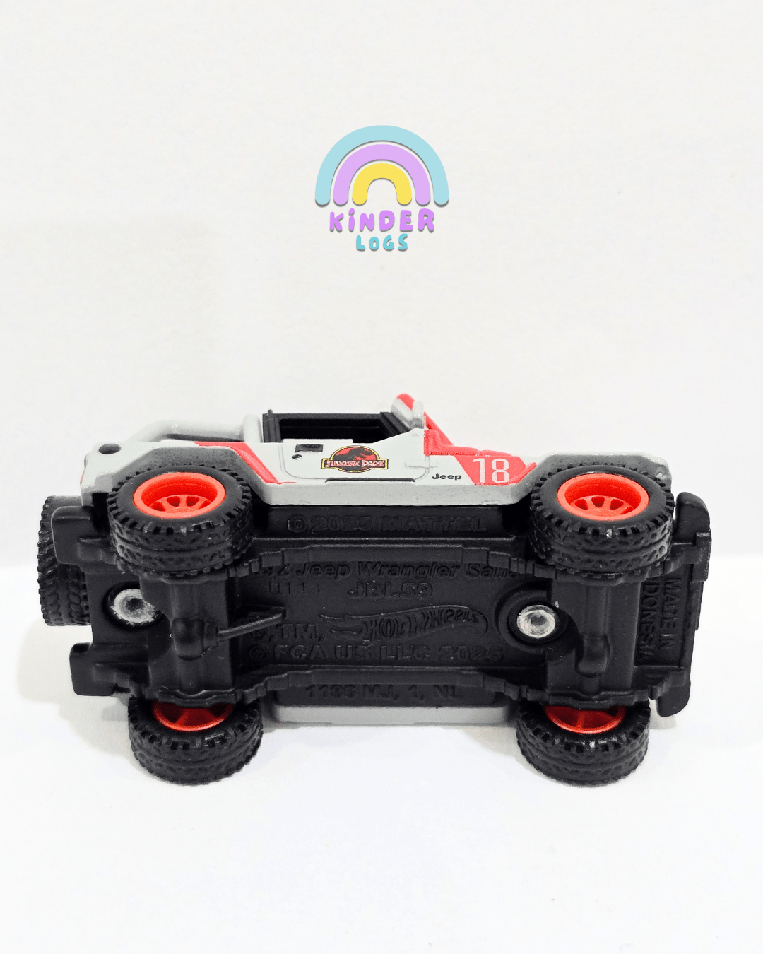 Premium Hot Wheels 1992 Jeep Wrangler Sahara (Uncarded) - Kinder Logs