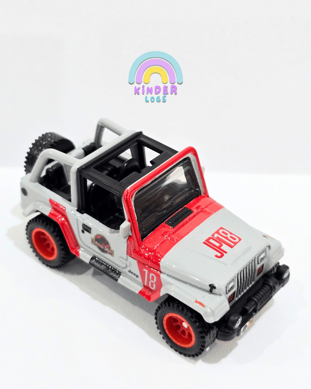 Premium Hot Wheels 1992 Jeep Wrangler Sahara (Uncarded) - Kinder Logs