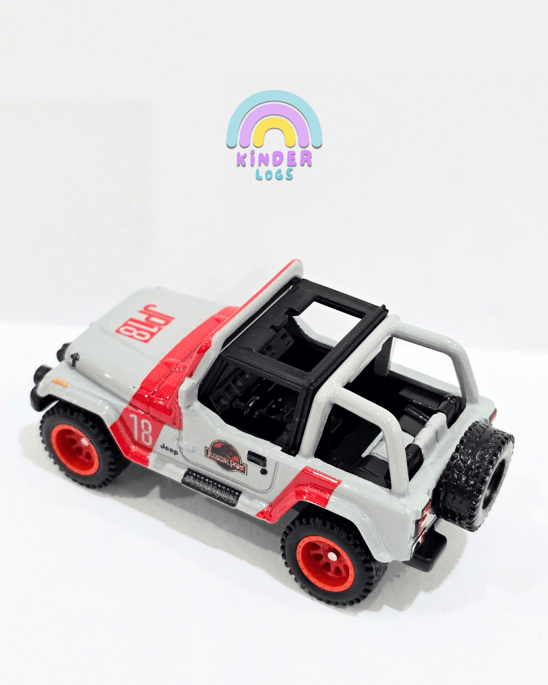 Premium Hot Wheels 1992 Jeep Wrangler Sahara (Uncarded) - Kinder Logs