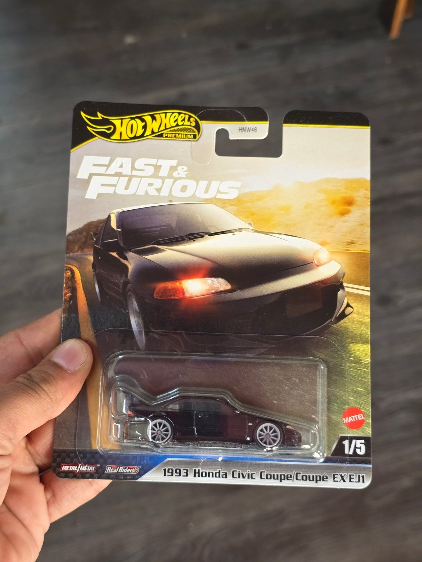 Premium Hot Wheels 1993 Honda Civic Coupe EX EJ1 - Fast & Furious (Imported) - Kinder Logs