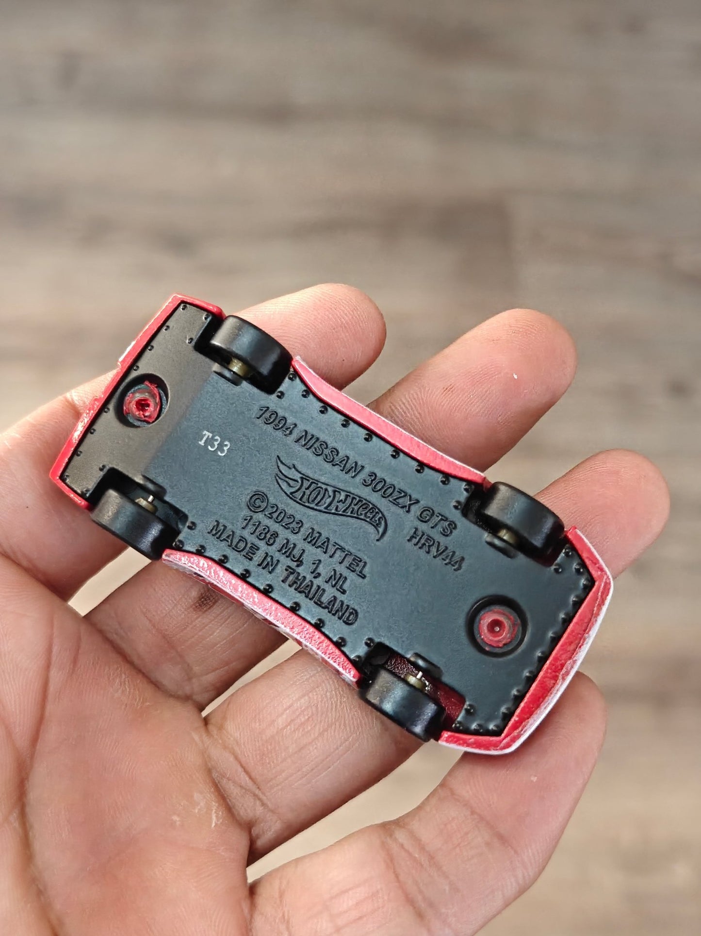 Premium Hot Wheels 1994 Nissan 300 ZX GTS - Red (Uncarded - New) - Kinder Logs