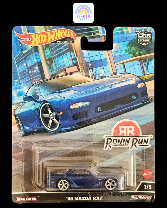 Premium Hot Wheels 1995 Mazda RX7 - Ronin Run - Kinder Logs