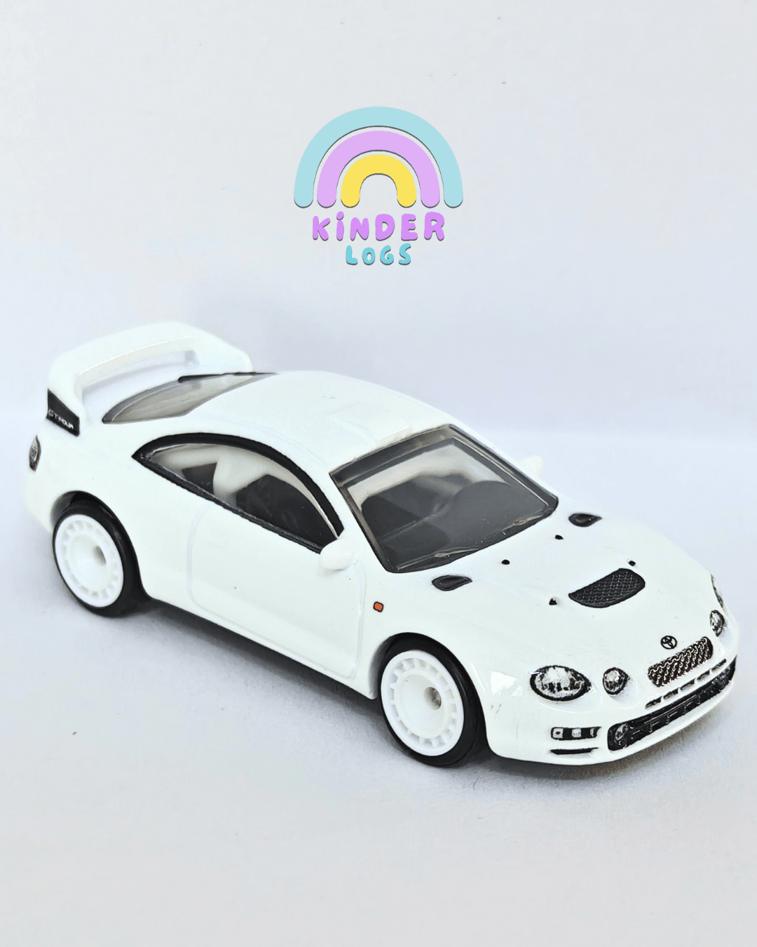 Premium Hot Wheels 1995 Toyota Celica GT-Four - White (Uncarded - New) - Kinder Logs