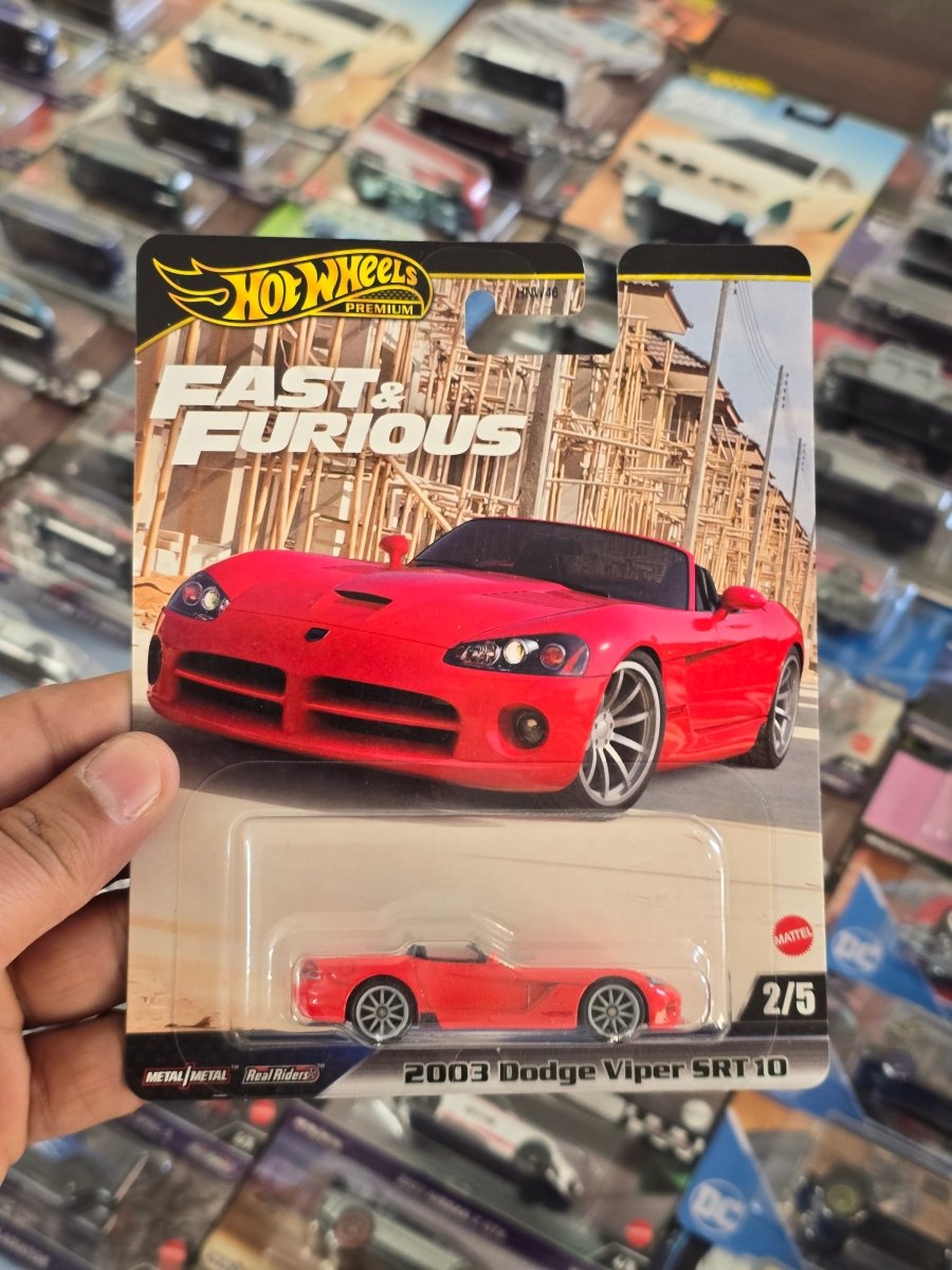 Premium Hot Wheels 2003 Dodge Viper SRT 10 - Fast And Furious (Imported) - Kinder Logs