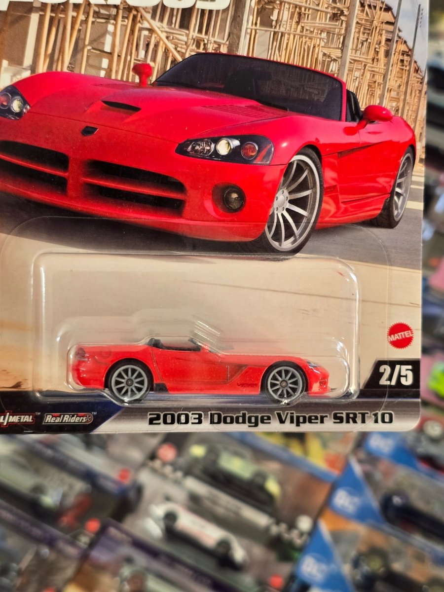 Premium Hot Wheels 2003 Dodge Viper SRT 10 - Fast And Furious (Imported) - Kinder Logs