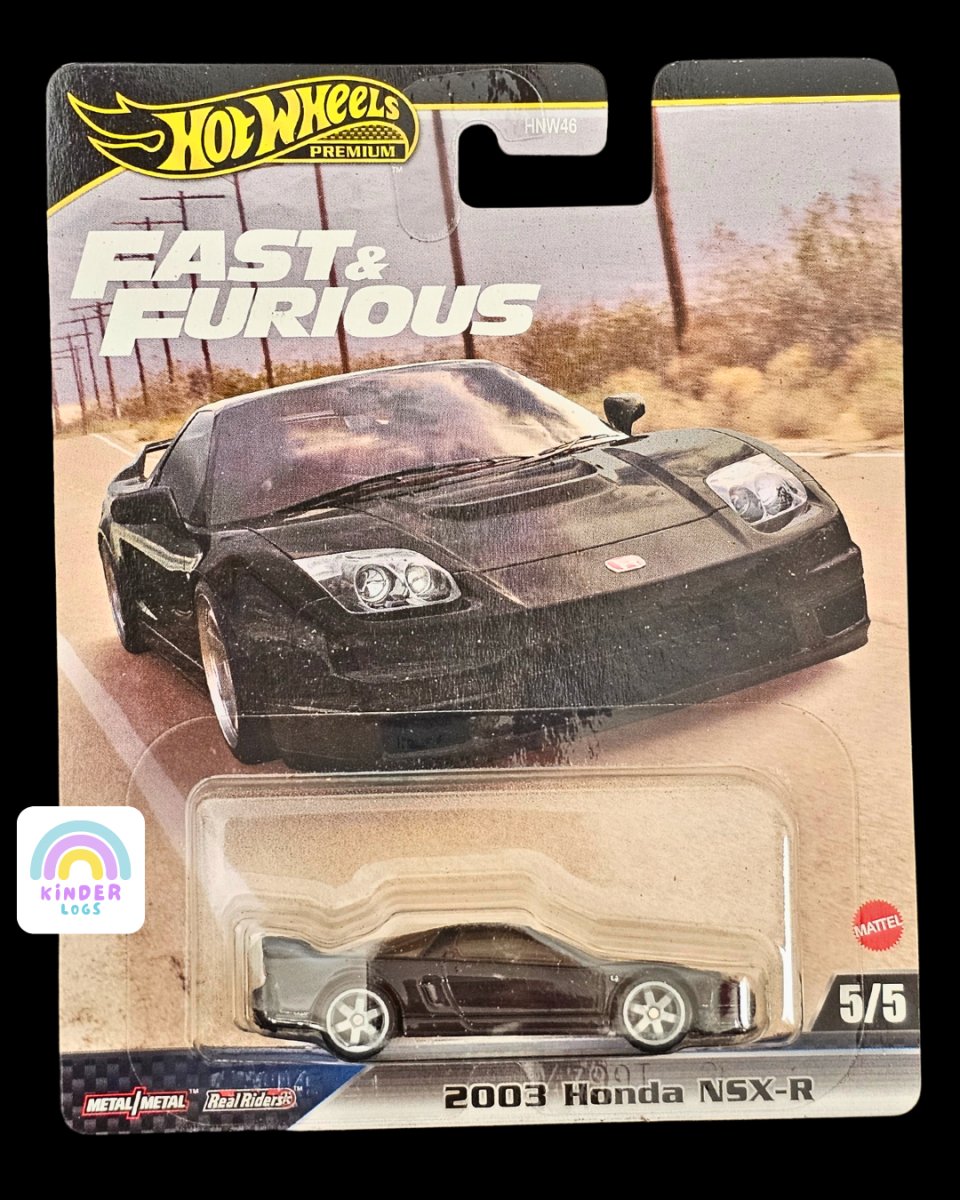 Premium Hot Wheels 2003 Honda NSX - R - Fast And Furious - Kinder Logs