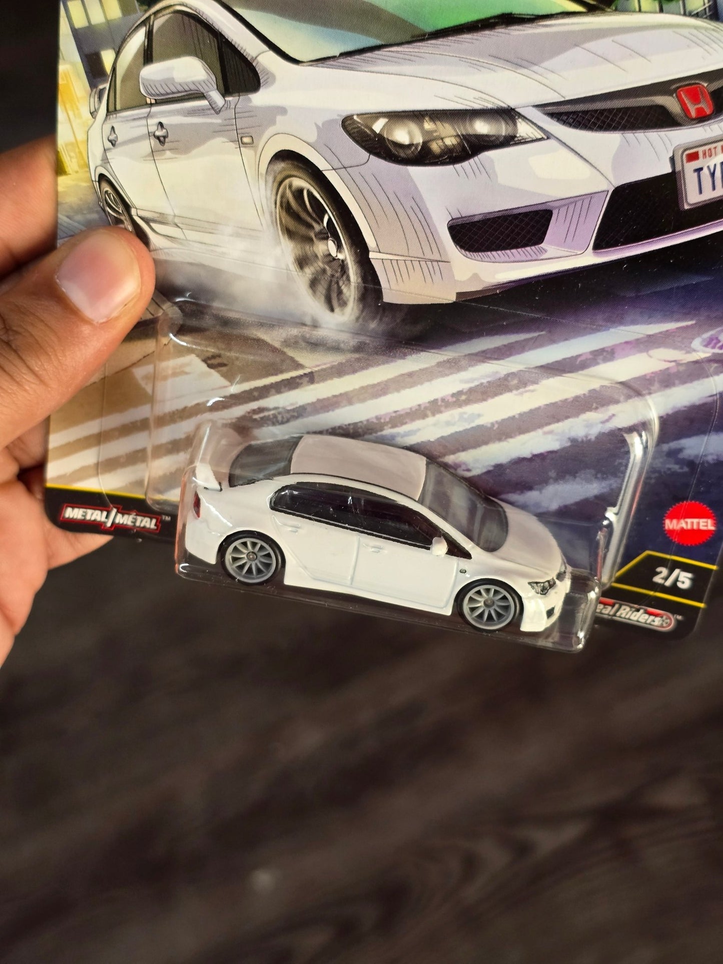 Premium Hot Wheels 2007 Honda Civic Type R - Ronin Run II (Imported) - Kinder Logs