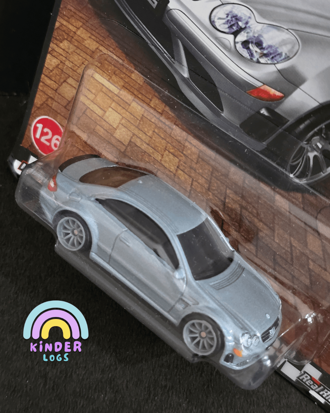 Premium Hot Wheels 2008 Mercedes - Benz CLK 63 AMG Black Series - Boulevard 126 (Imported) - Kinder Logs
