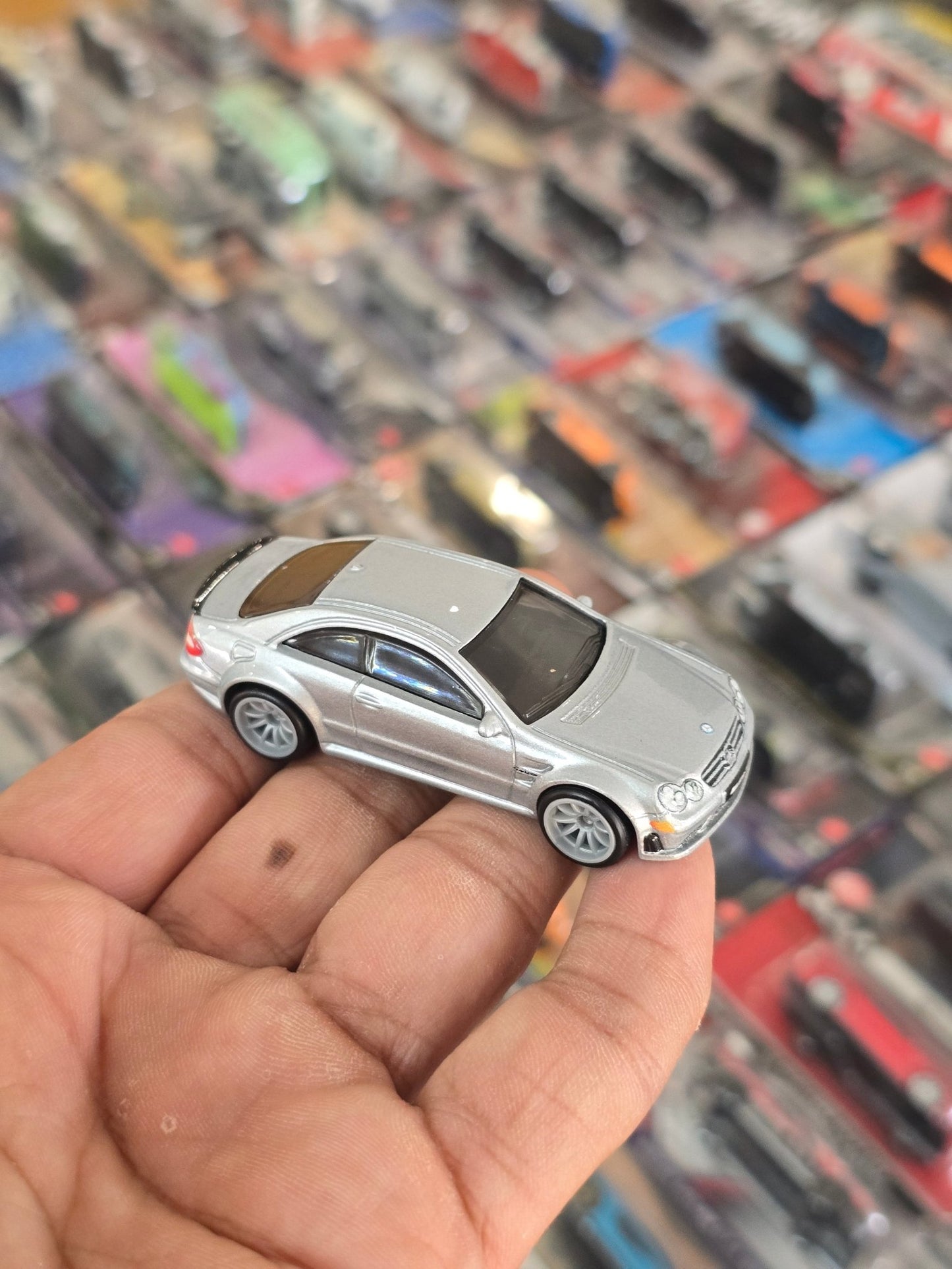 Premium Hot Wheels 2008 Mercedes - Benz CLK 63 AMG (Uncarded) - Kinder Logs