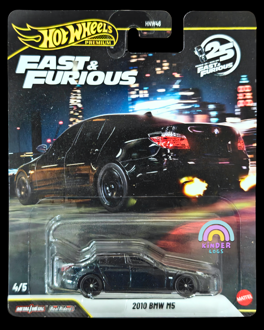 Premium Hot Wheels 2010 BMW M5 (Creased Card) - Kinder Logs