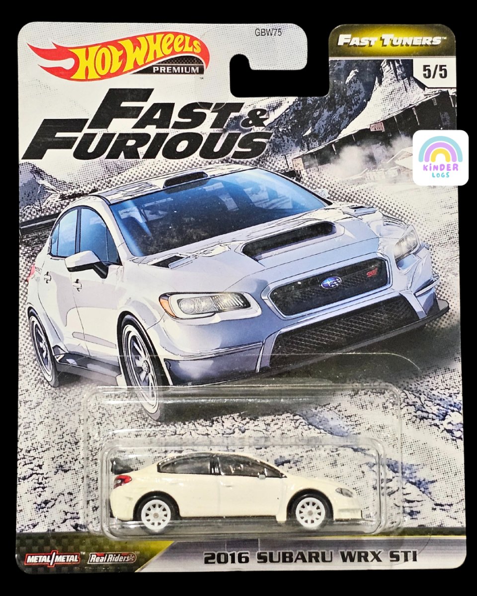 Premium Hot Wheels 2016 Subaru WRX STI - Fast & Furious - Kinder Logs