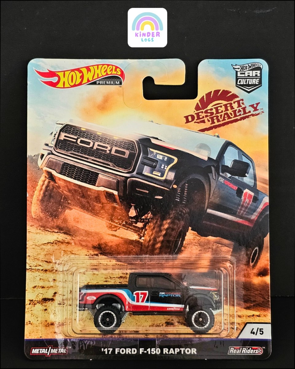 Premium Hot Wheels 2017 Ford F - 150 Raptor - Kinder Logs