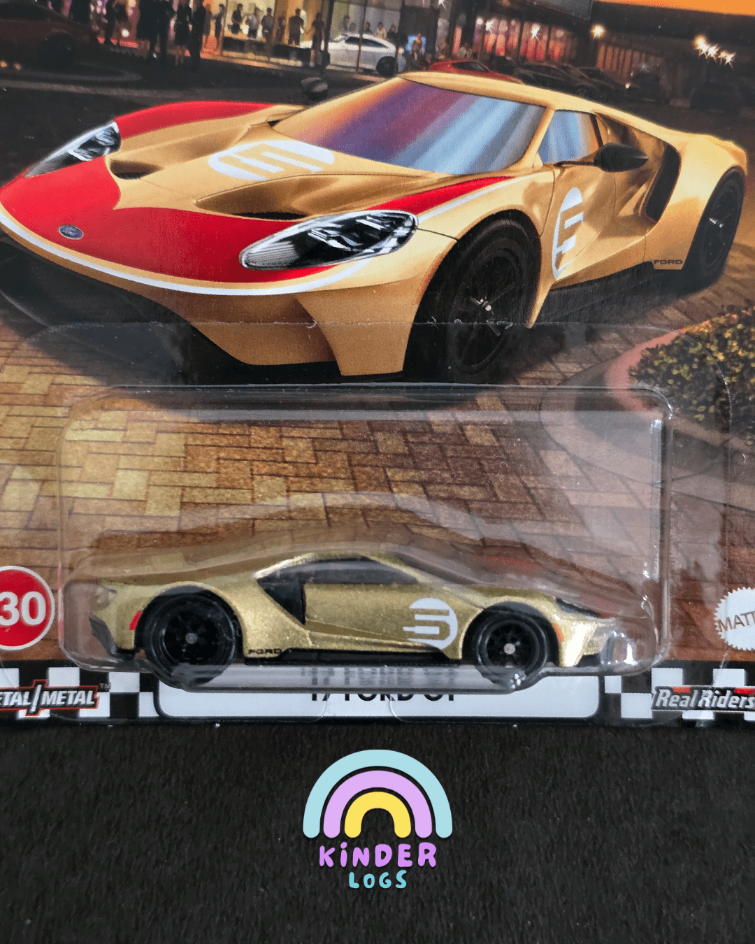 Premium Hot Wheels 2017 Ford GT - Boulevard 130 (Imported) - Kinder Logs