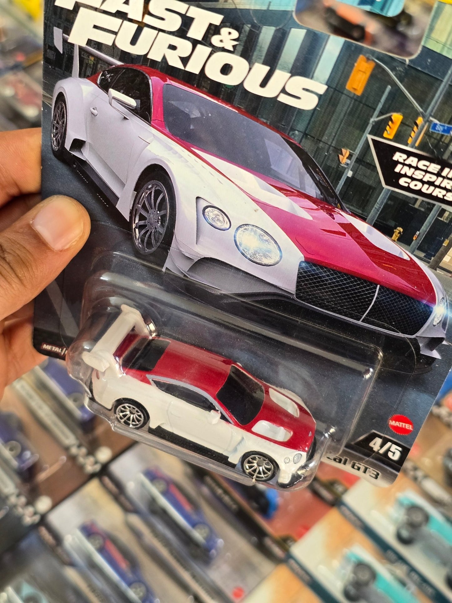 Premium Hot Wheels 2018 Bentley Continental GT3 - Fast & Furious - Kinder Logs