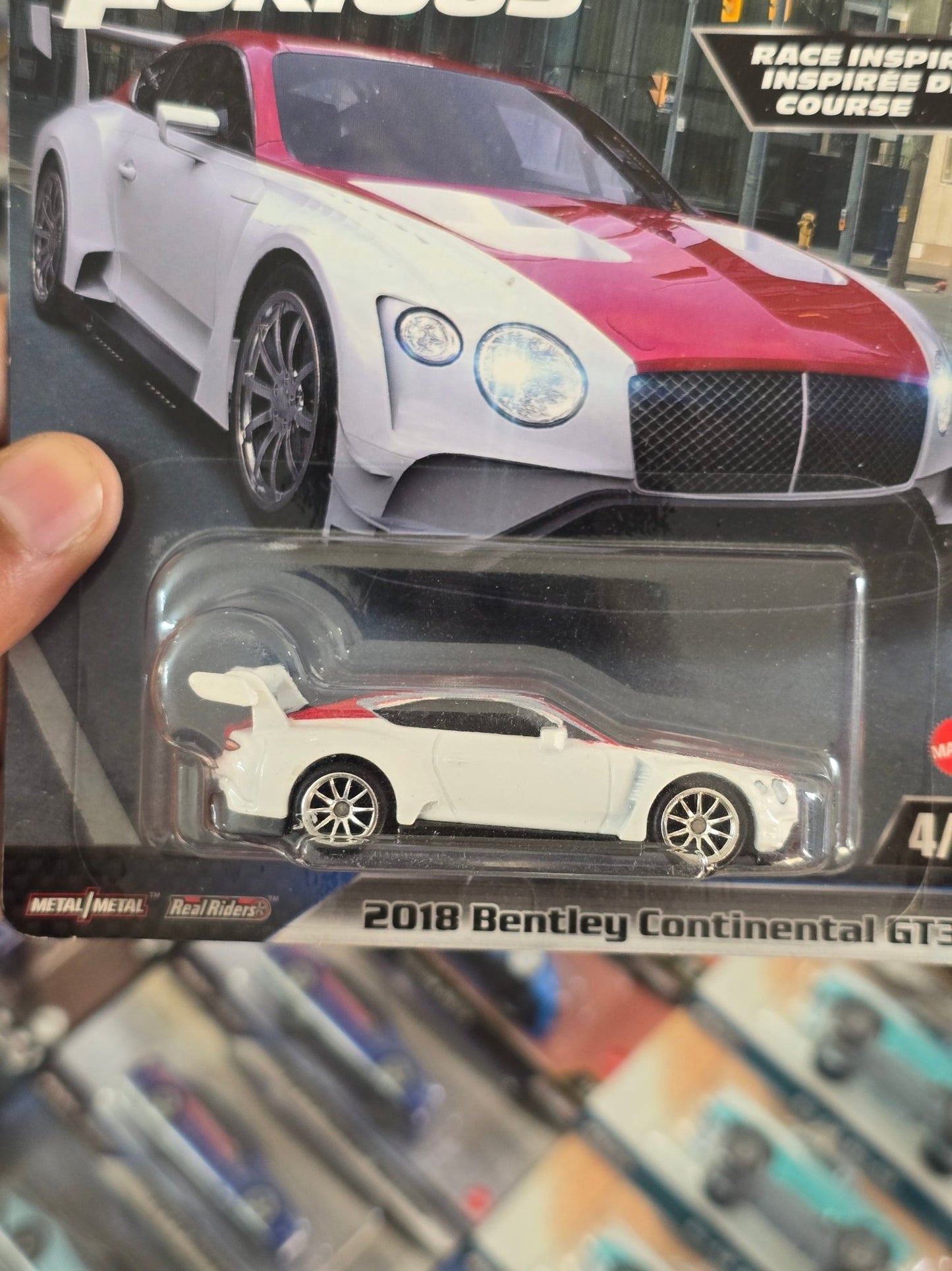 Premium Hot Wheels 2018 Bentley Continental GT3 - Fast & Furious - Kinder Logs