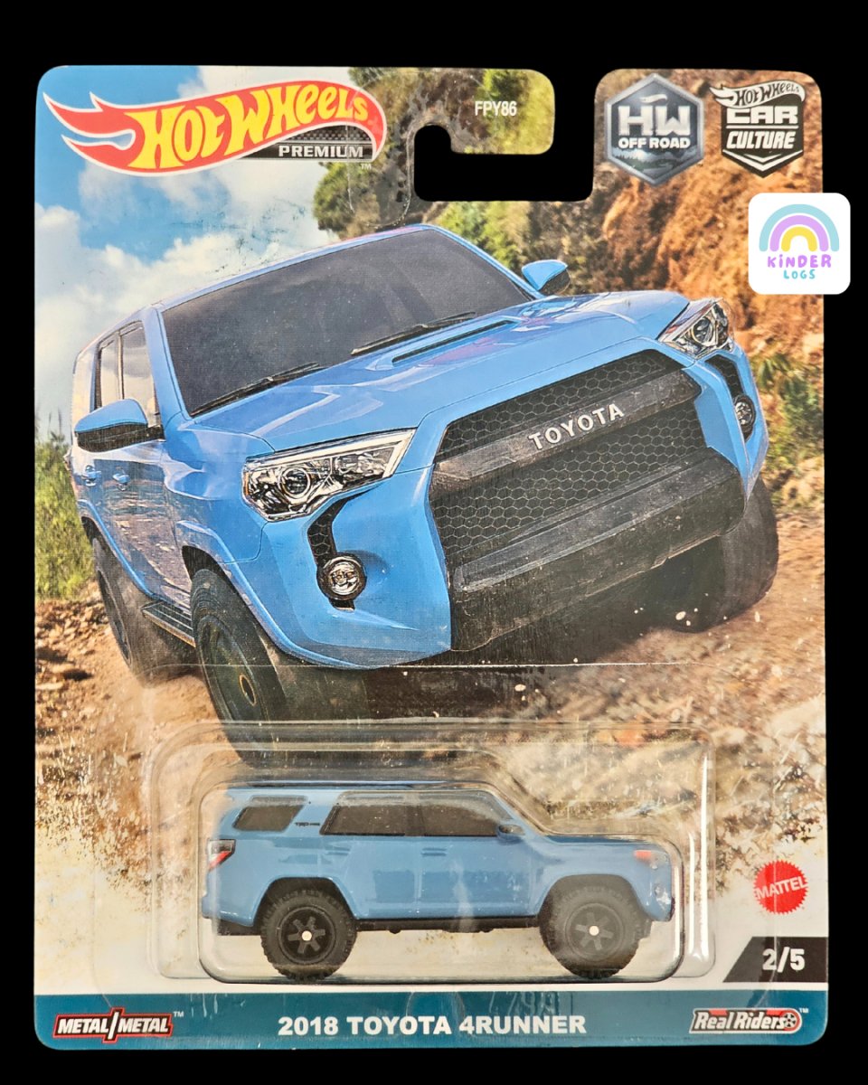Premium Hot Wheels 2018 Toyota 4Runner SUV - Kinder Logs