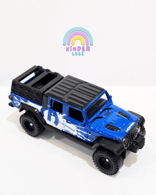 Premium Hot Wheels 2020 Jeep Gladiator - Blue (Imported) - Kinder Logs
