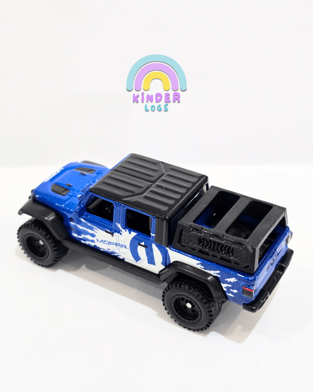 Premium Hot Wheels 2020 Jeep Gladiator - Blue (Imported) - Kinder Logs