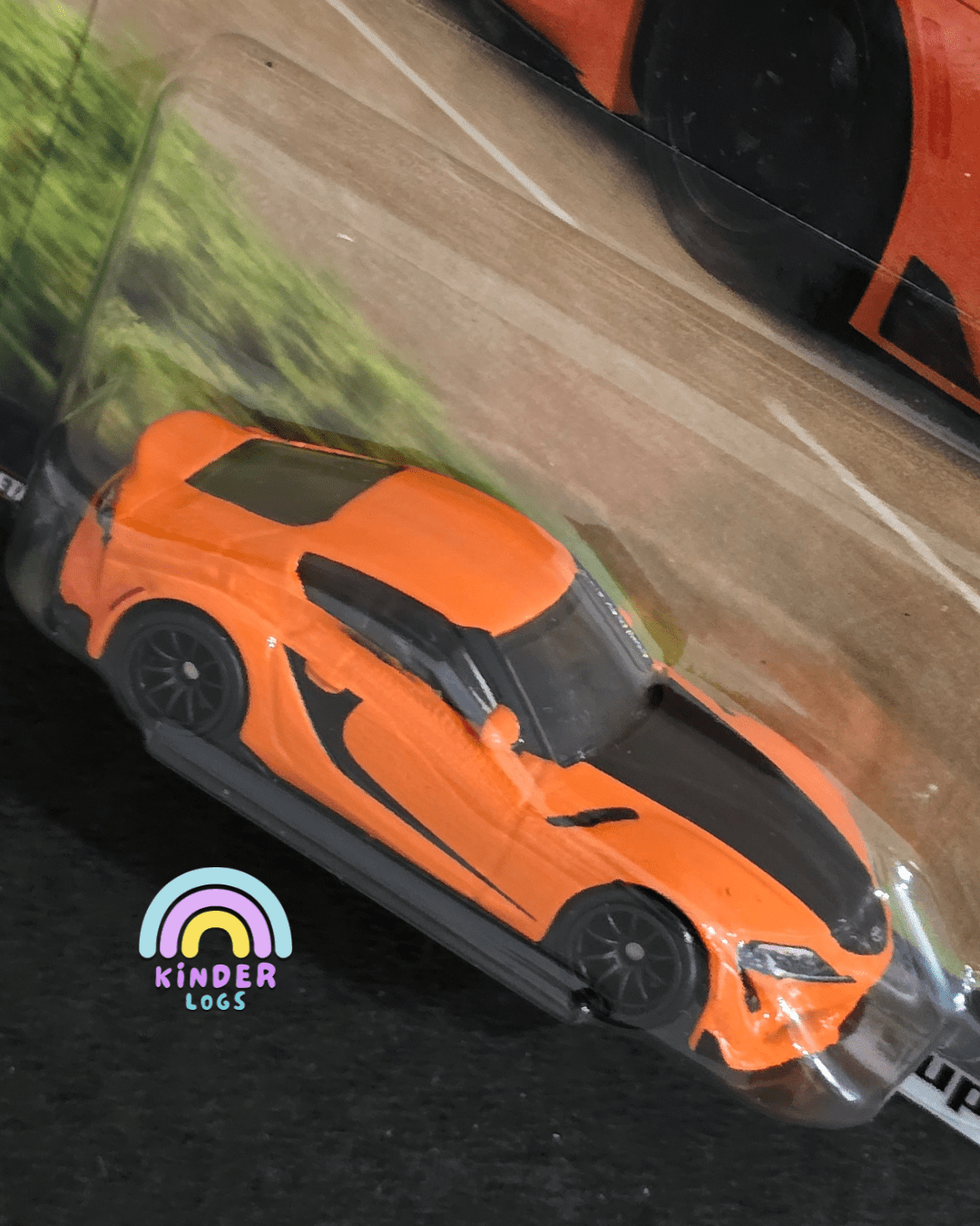 Premium Hot Wheels 2021 Toyota GR Supra - F&F - F9 The Fast Saga - Kinder Logs