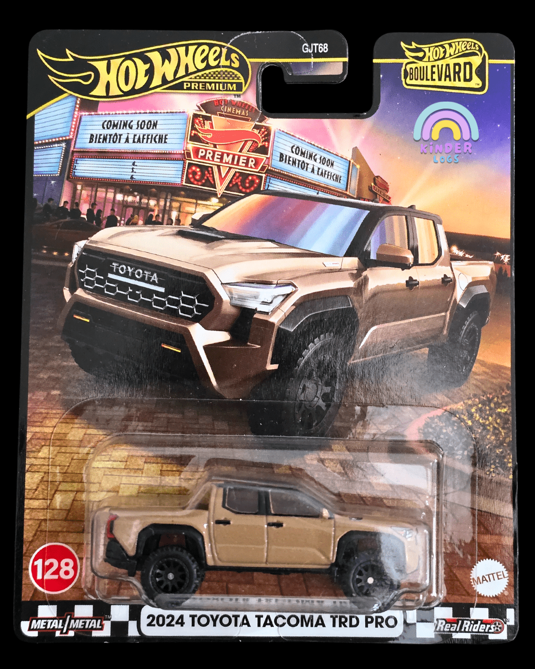 Premium Hot Wheels 2024 Toyota Tacoma TRD Pro - Boulevard 128 (Imported) - Kinder Logs