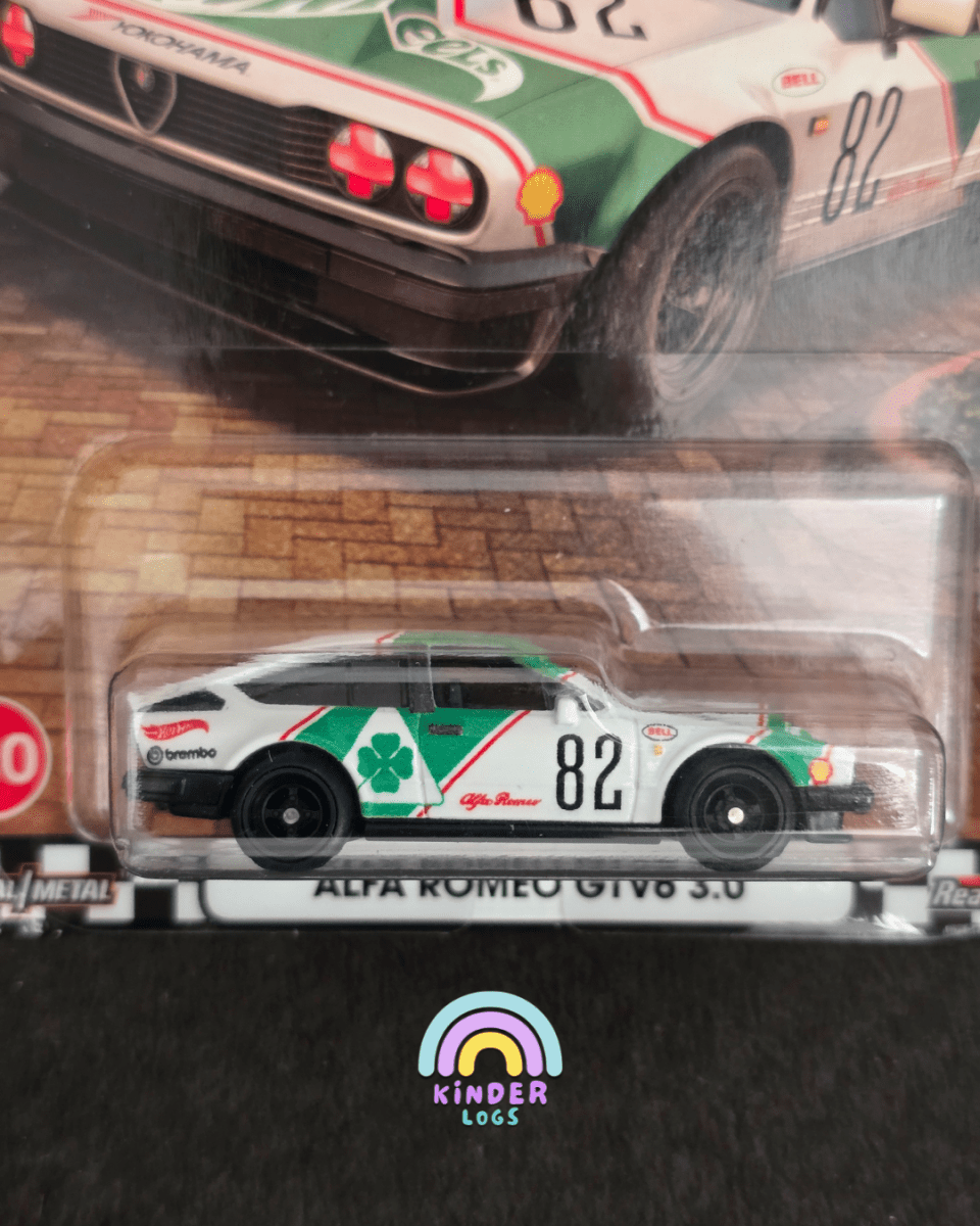Premium Hot Wheels Alfa Romeo GTV6 3.0 - Boulevard 120 (Creased Card) - Kinder Logs