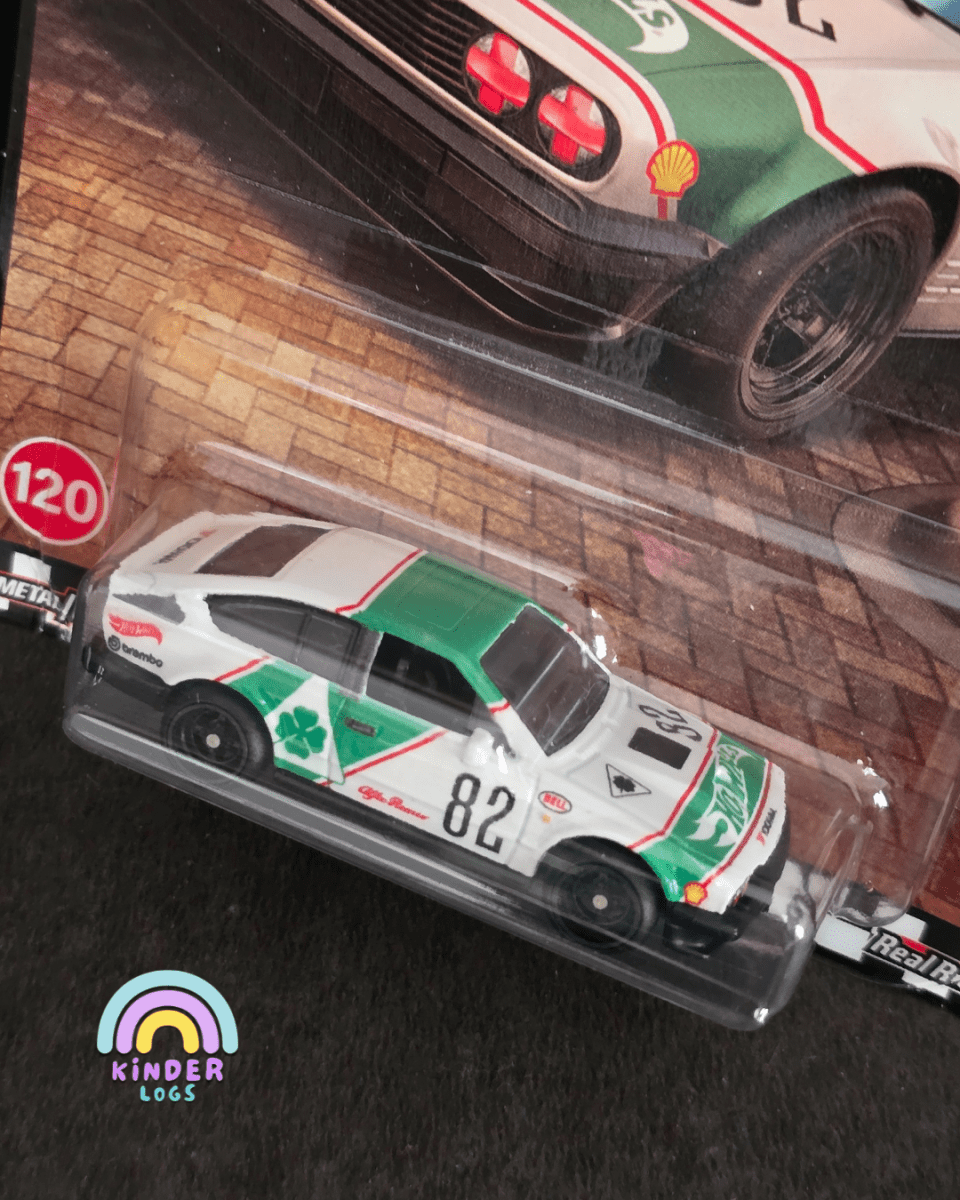 Premium Hot Wheels Alfa Romeo GTV6 3.0 - Boulevard 120 (Creased Card) - Kinder Logs