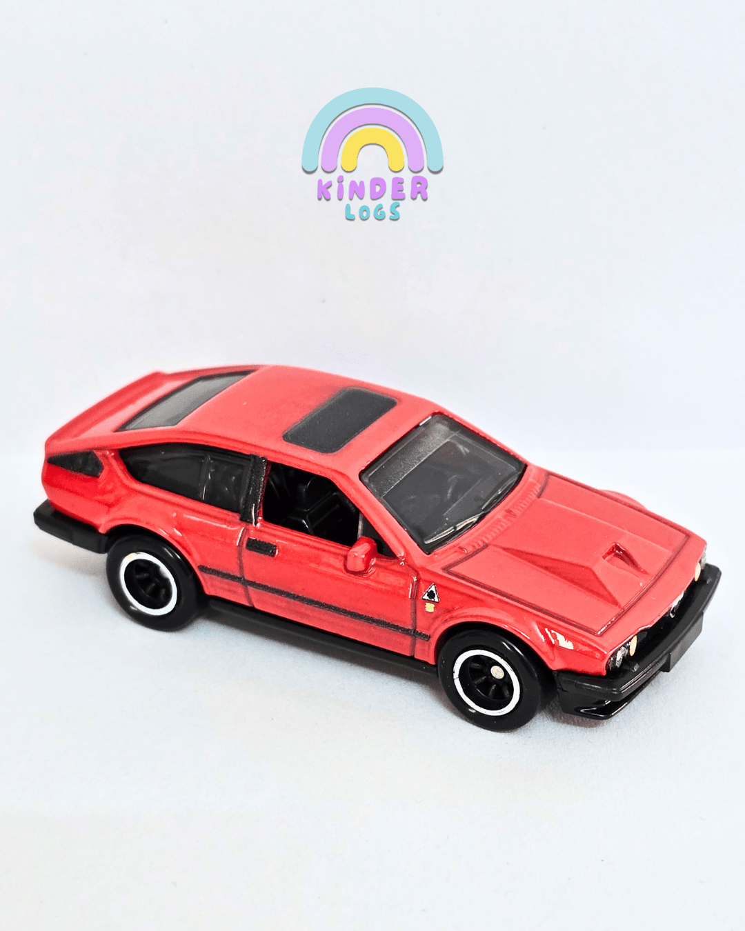 Premium Hot Wheels Alfa Romeo GTV6 3.0 - Red (Uncarded - New) - Kinder Logs