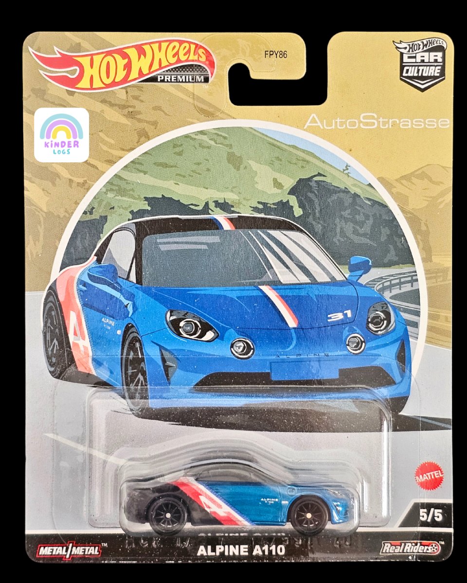 Premium Hot Wheels Alpine A110 - Auto Strasse - Kinder Logs