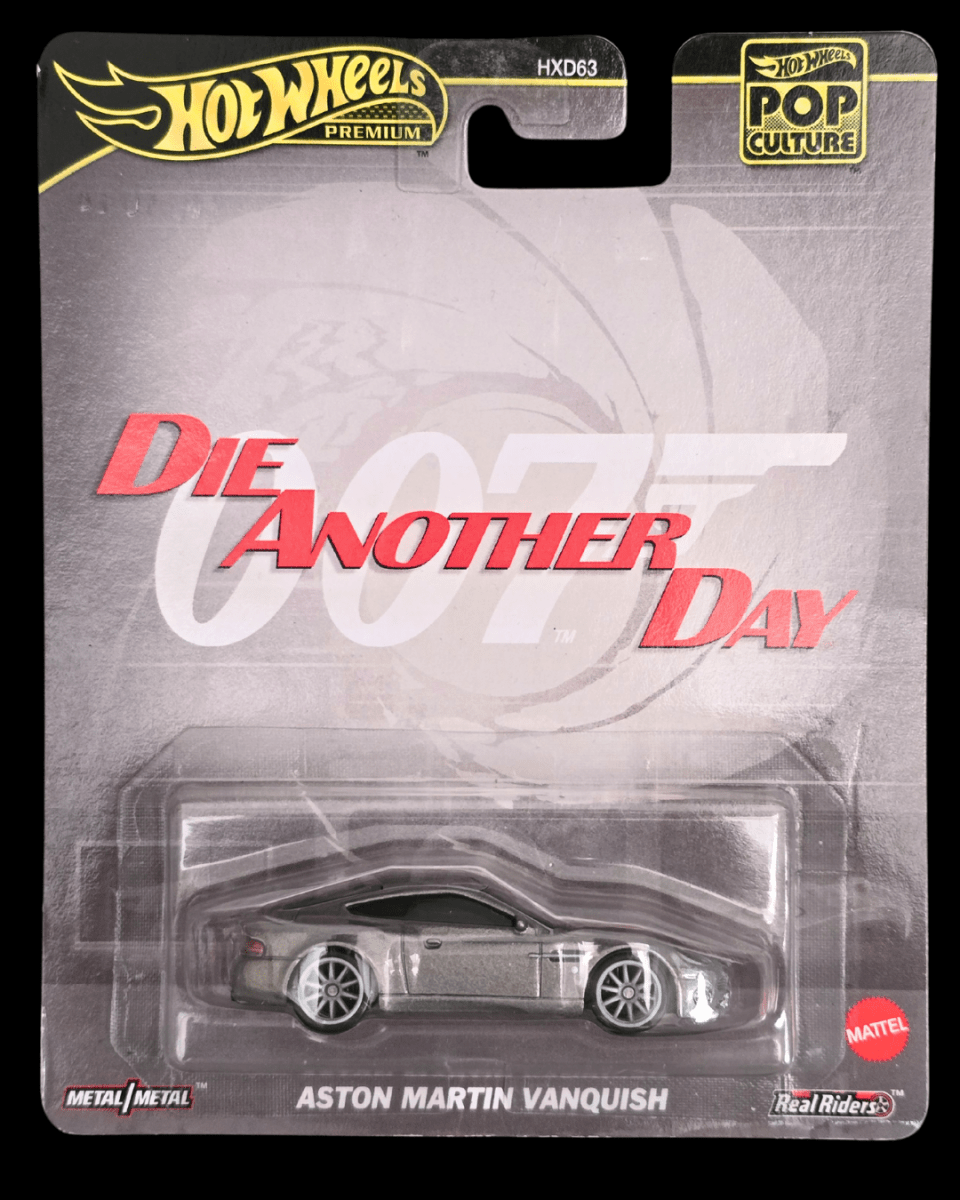 Premium Hot Wheels Aston Martin Vanquish - Die Another Day - Kinder Logs