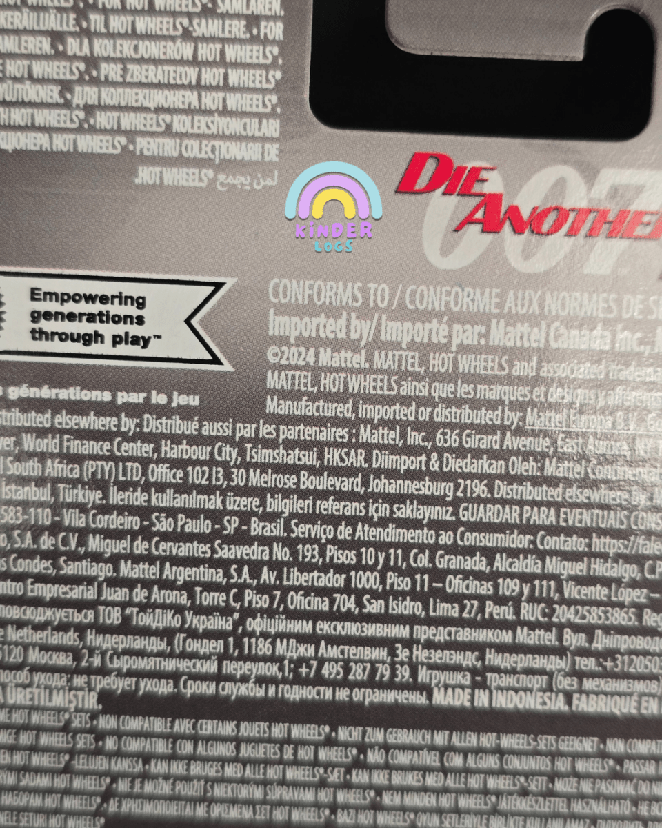 Premium Hot Wheels Aston Martin Vanquish - Die Another Day - Kinder Logs