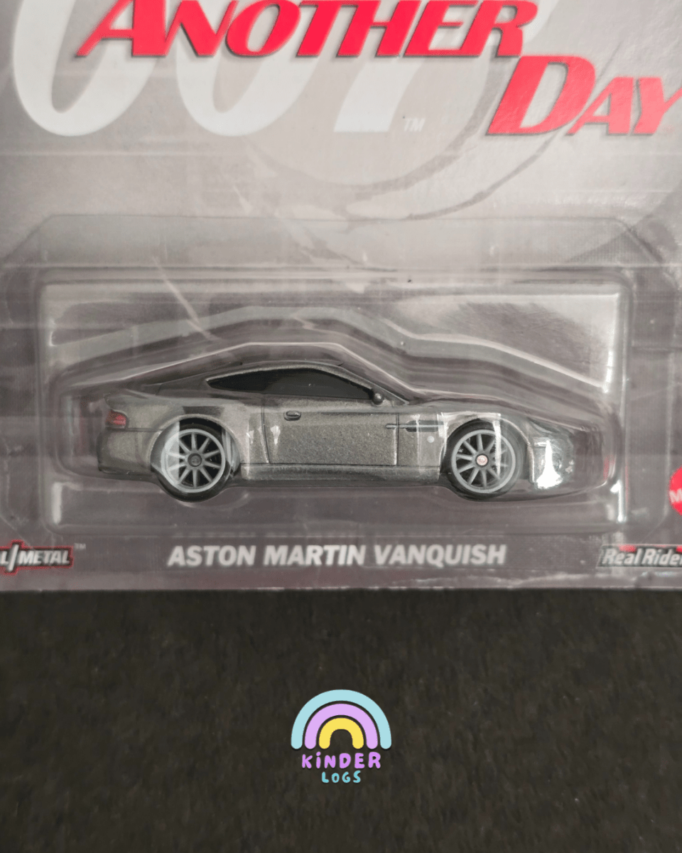 Premium Hot Wheels Aston Martin Vanquish - Die Another Day - Kinder Logs