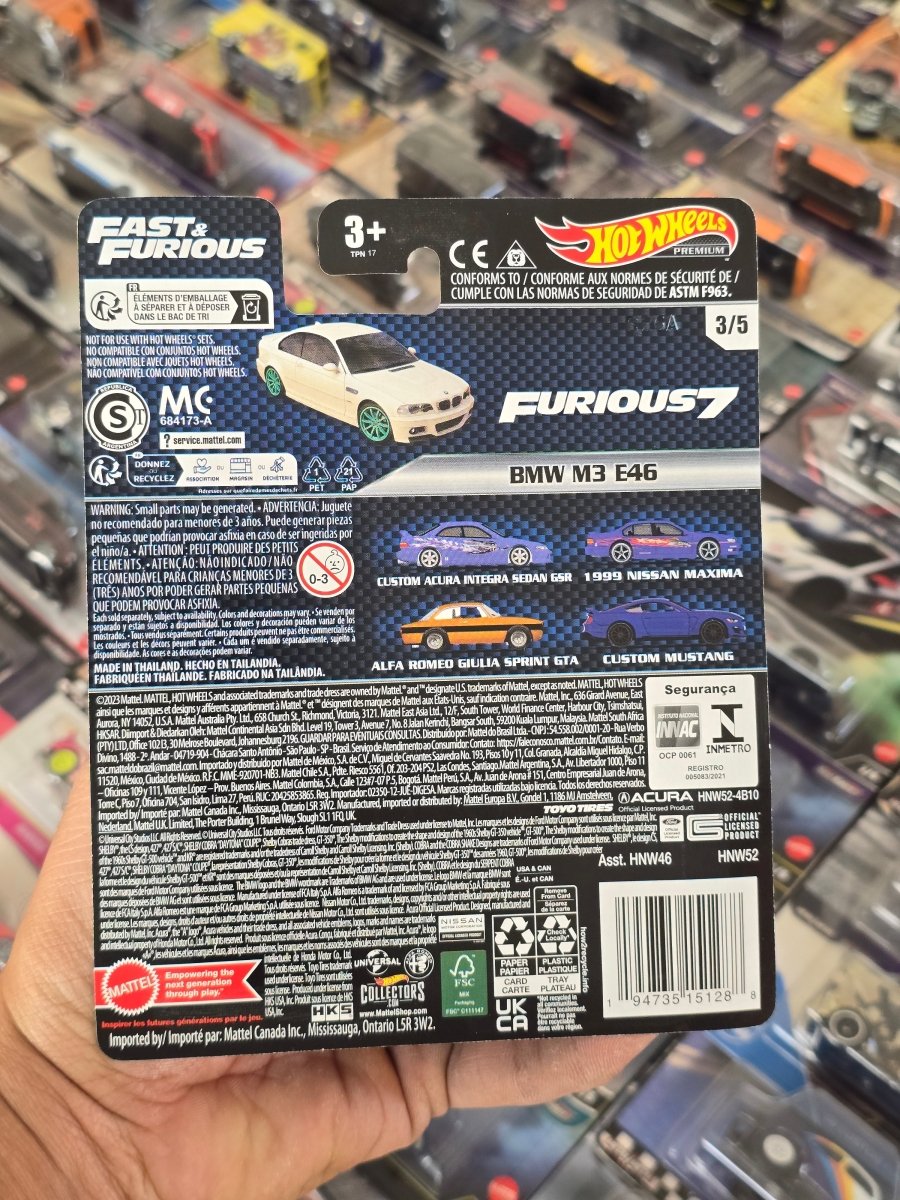 Premium Hot Wheels BMW M3 E46 - Fast And Furious - Kinder Logs