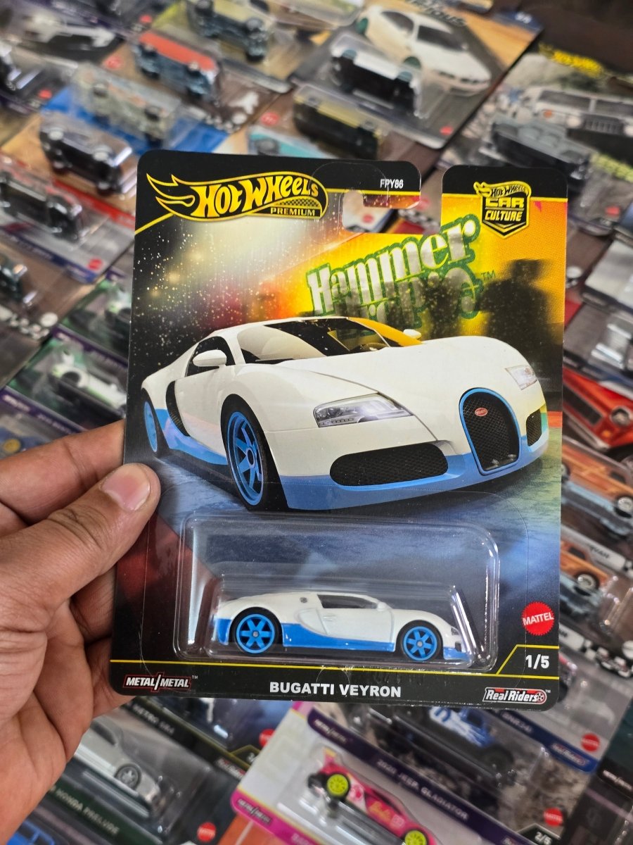 Premium Hot Wheels Bugatti Veyron - Hammer Drop (Imported) - Kinder Logs