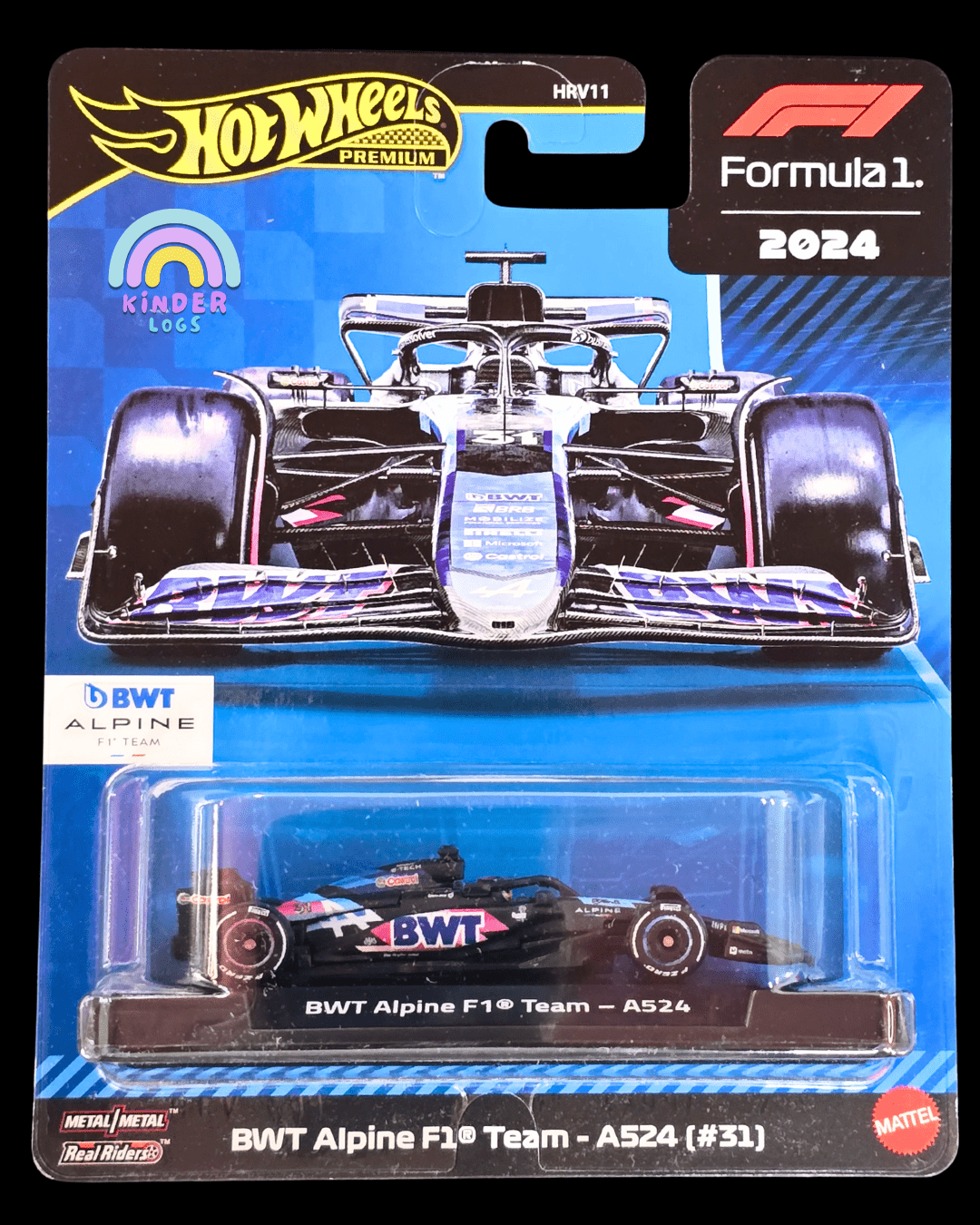 Premium Hot Wheels BWT Alpine F1 Team - A524 (31) - Imported - Kinder Logs