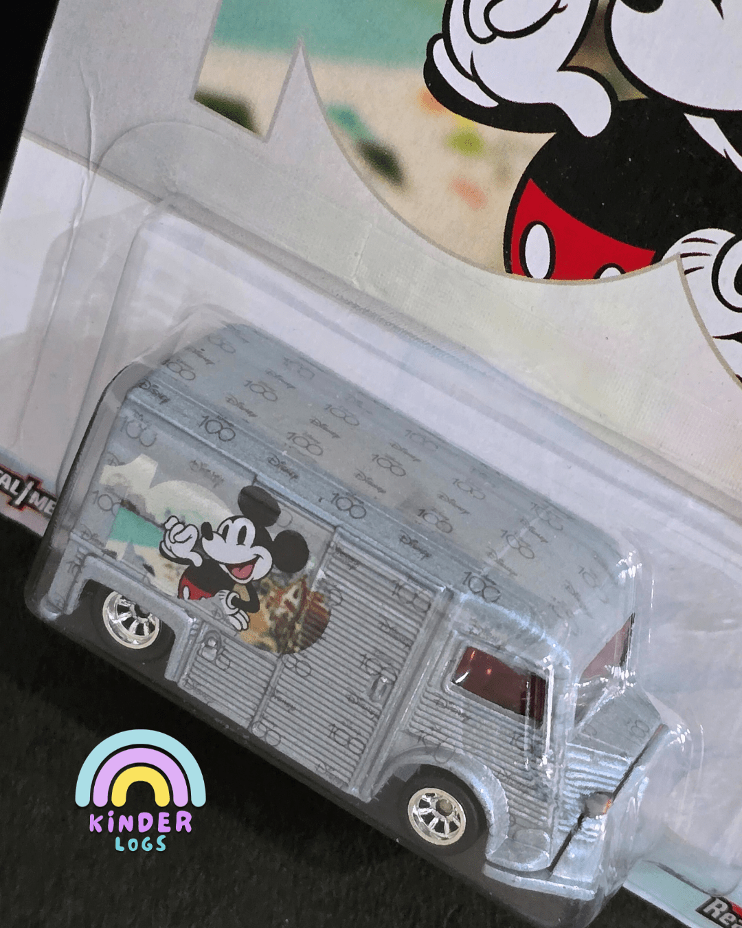 Premium Hot Wheels Citroen Type H - Disney 100 Edition (Mickey Mouse) - Kinder Logs