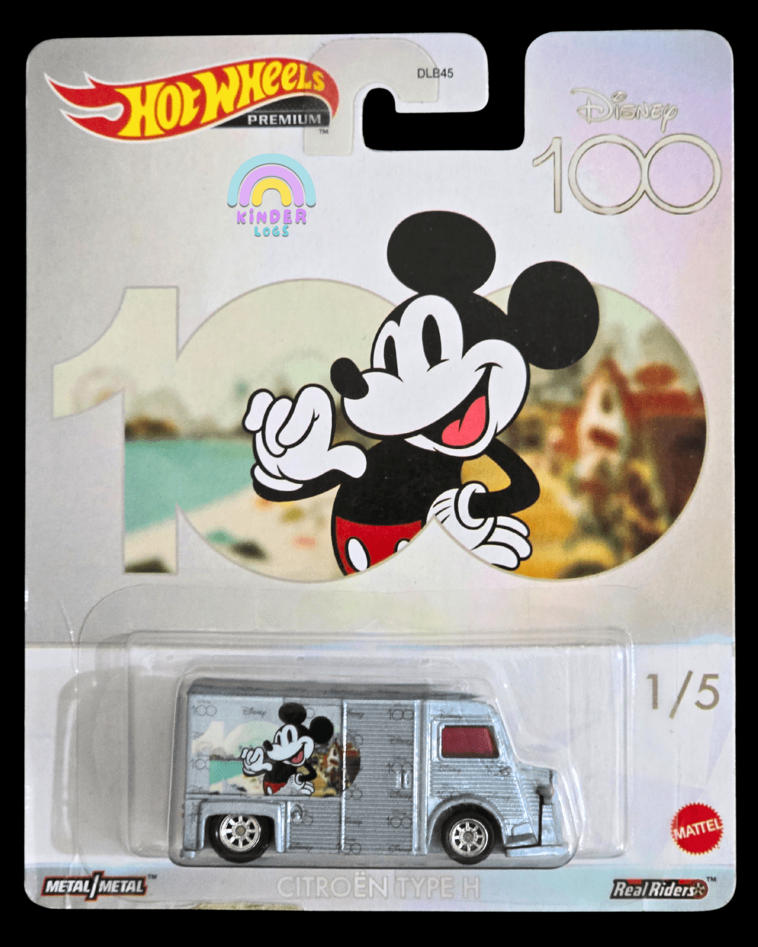 Premium Hot Wheels Citroen Type H - Disney 100 Edition (Mickey Mouse) - Kinder Logs