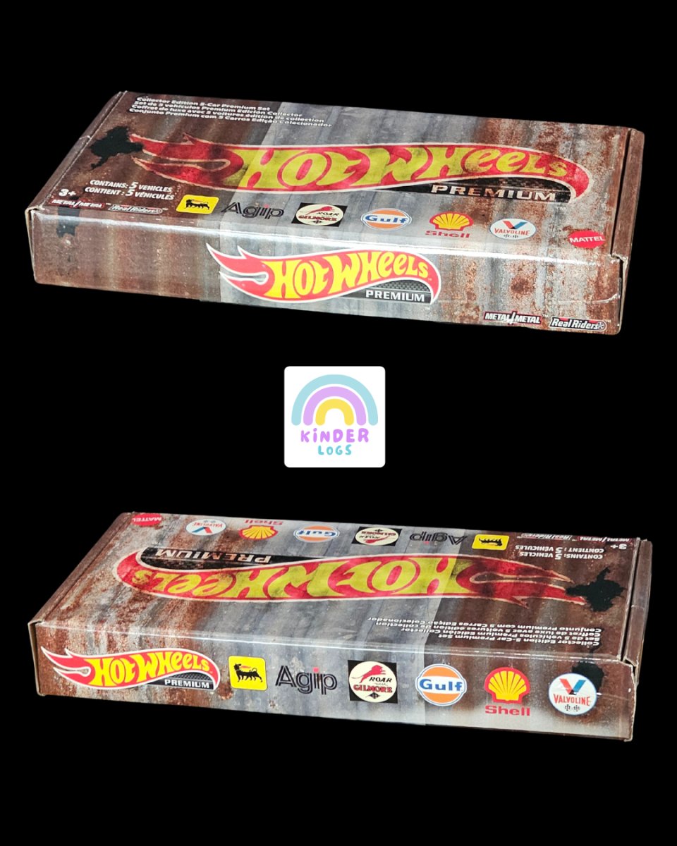 Premium Hot Wheels Collector Edition 5 - Car Vintage Oil Set - Kinder Logs